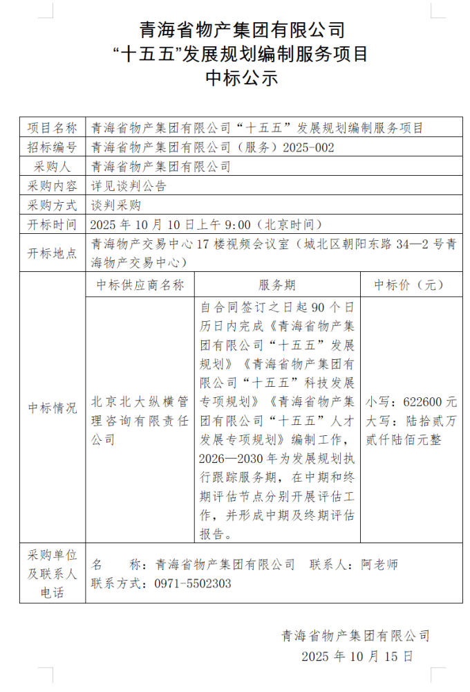 2138cn太阳集团城 &ldquo;十五五&rdquo;发展规划编制服务项目 中标公示