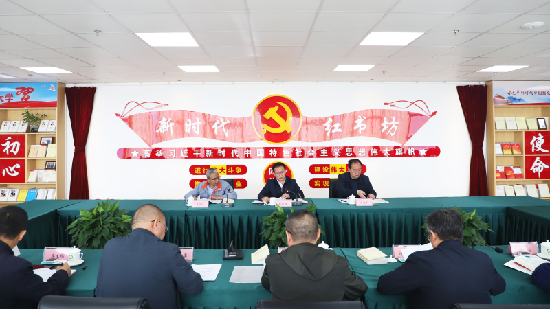 2138cn太阳集团城召开党建暨主题教育工作推进会